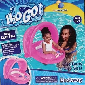 Bestway Pink Shaded Baby Care Seat Ages 0+ Inflatable